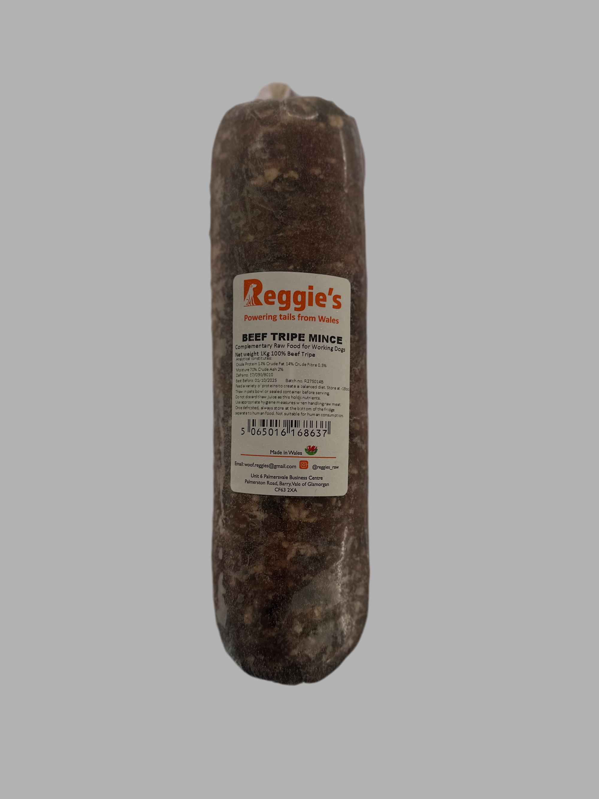 Reggies Mince - Beef Tripe 1KG