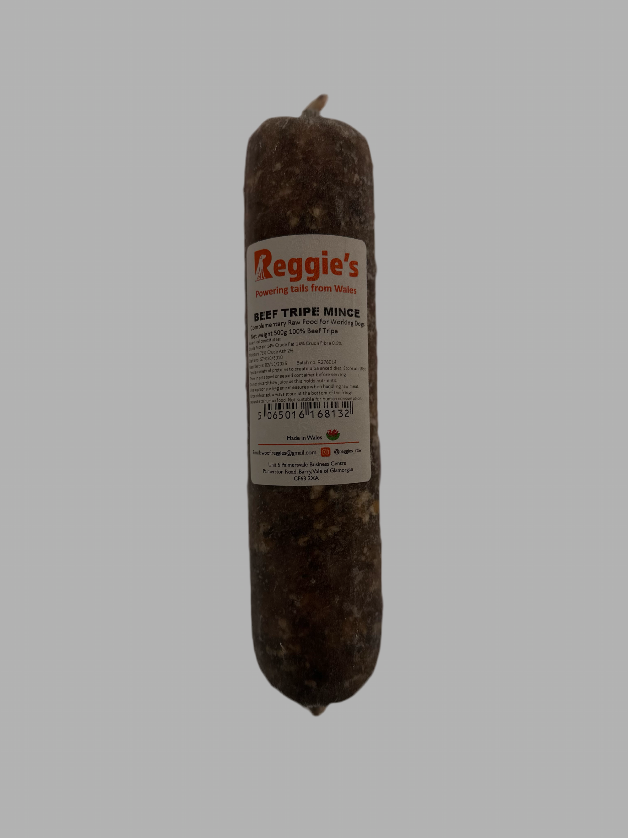 Reggies Mince - Beef Tripe 500g