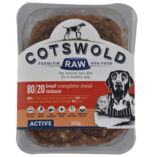 Cotswold Raw Beef Mince 80/20 Active 500g