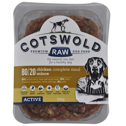 Cotswolds Raw Chicken Mince 80/20 Active 500g