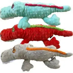 Hem and Boo crazy crocodiles dog toy mixed colours