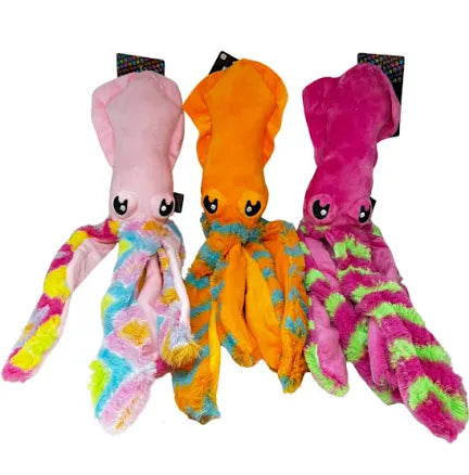 Striped bright squid with squeaker