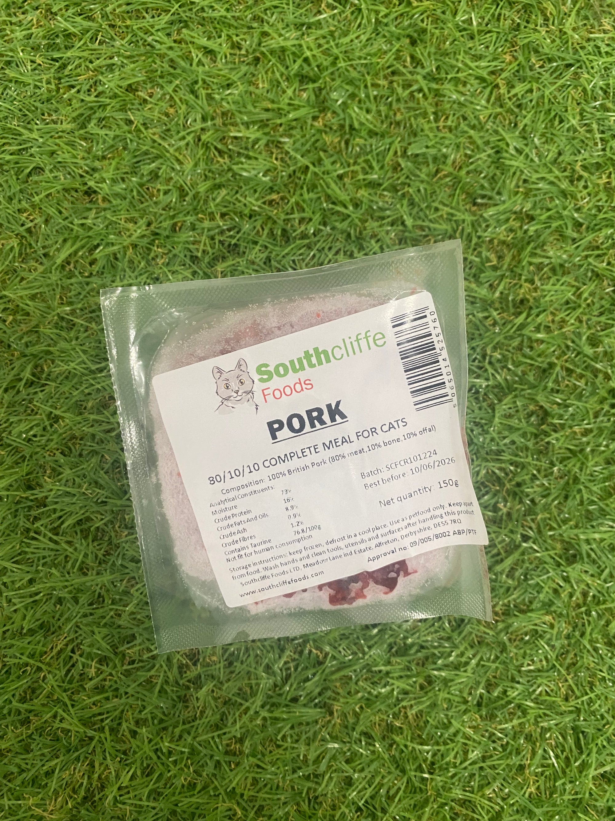 Southcliffe Pork Cat Raw 150G