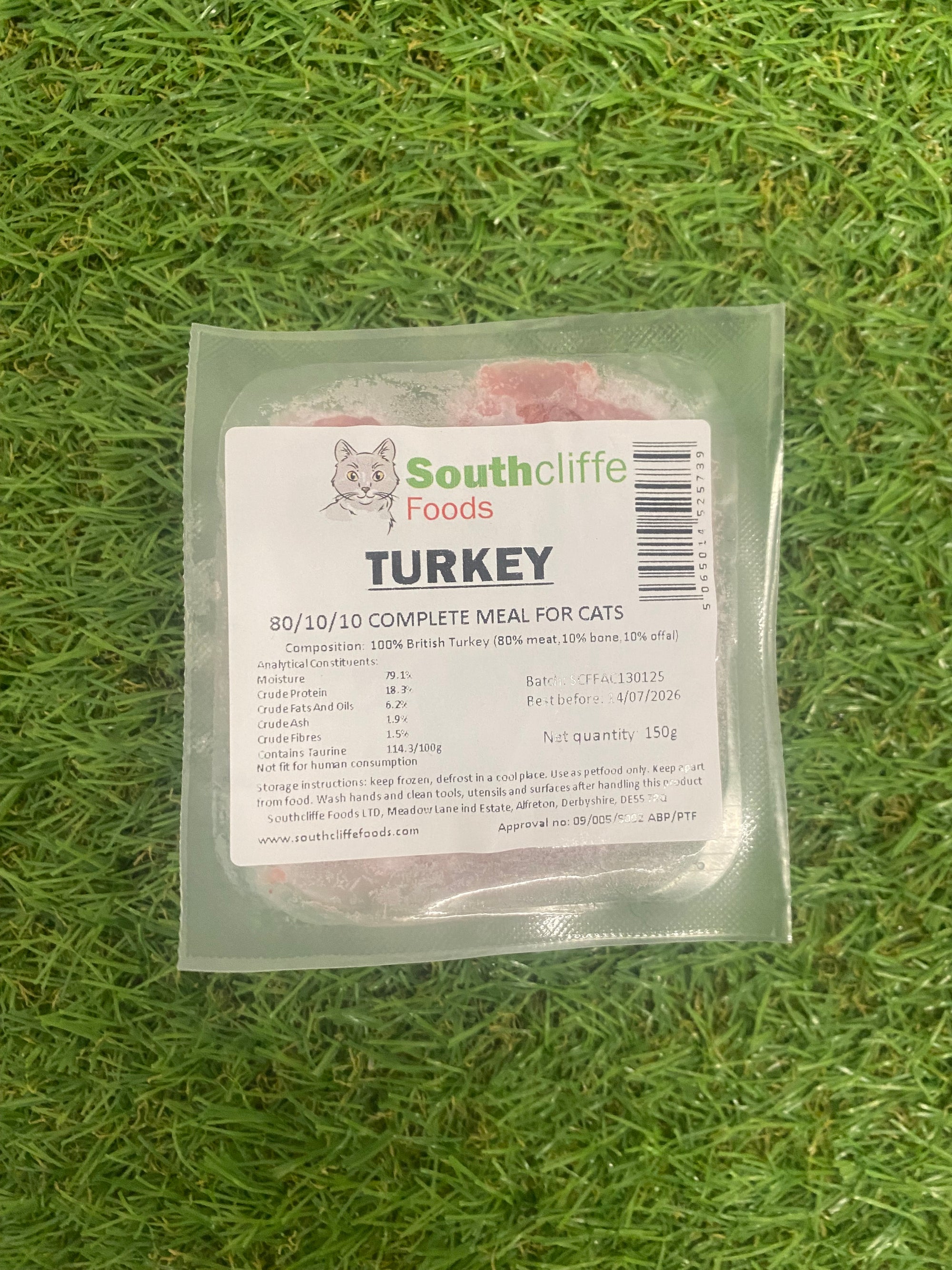 Southcliffe Turkey Cat Raw 150G