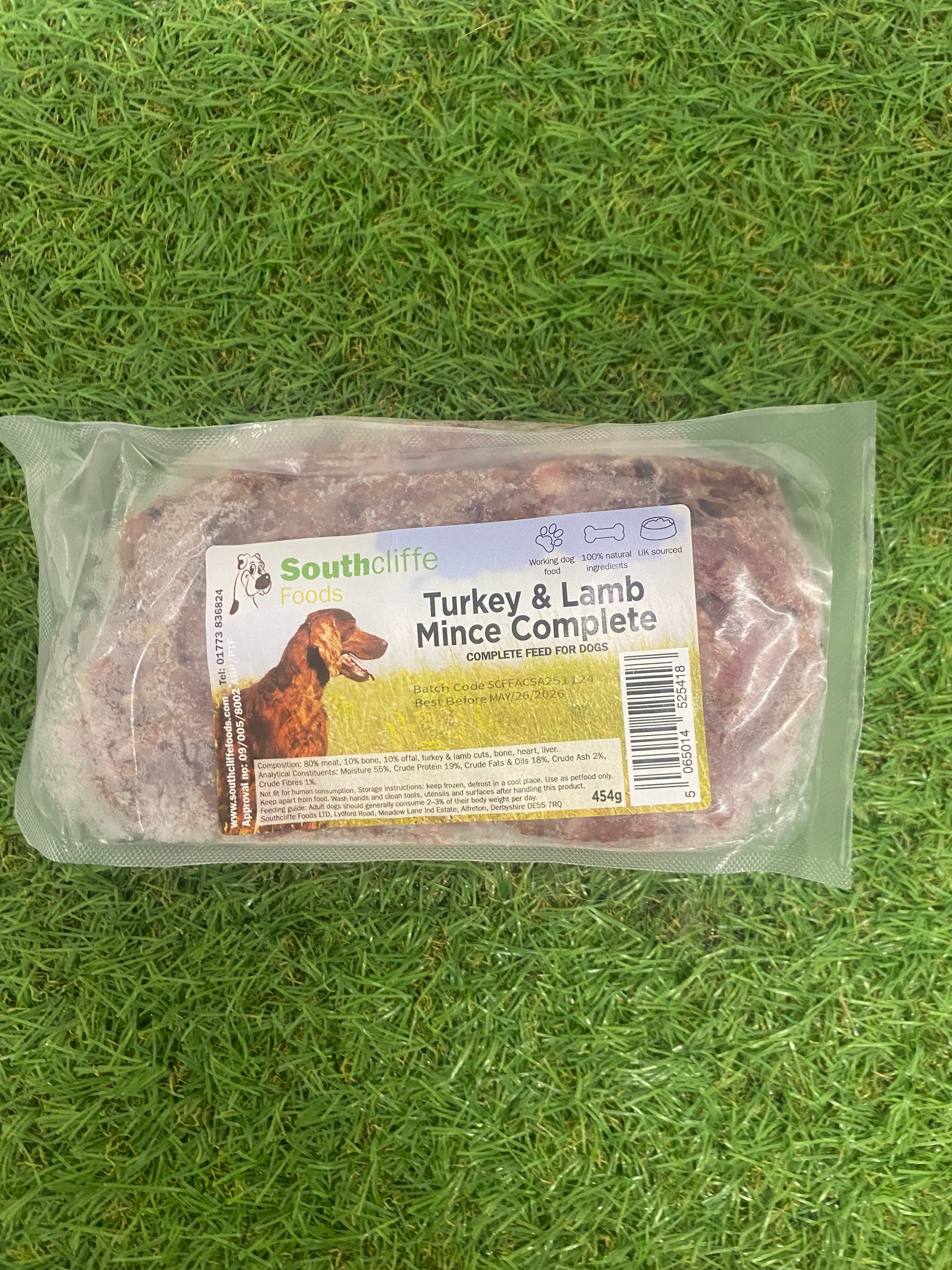 Southcliffe Turkey & Lamb Complete 454G – NaturalK9Raw
