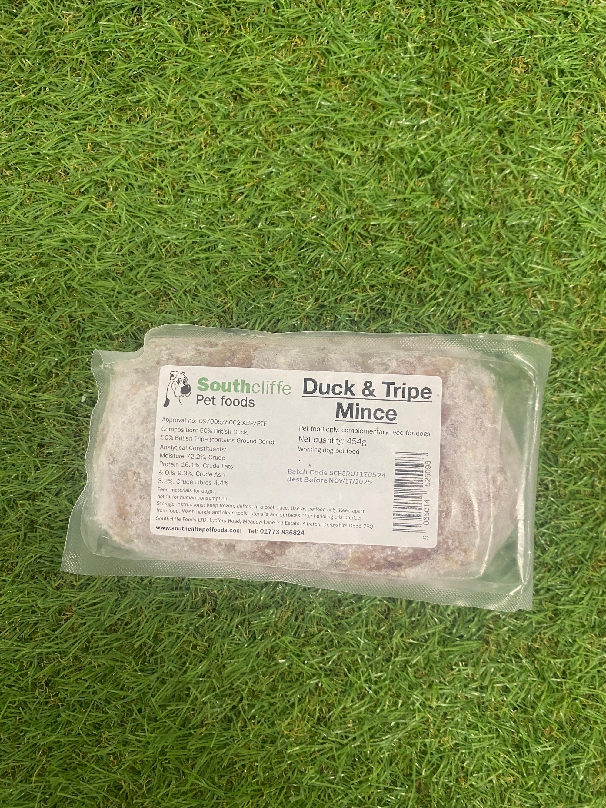 Southcliffe Duck & Tripe Mince 454G