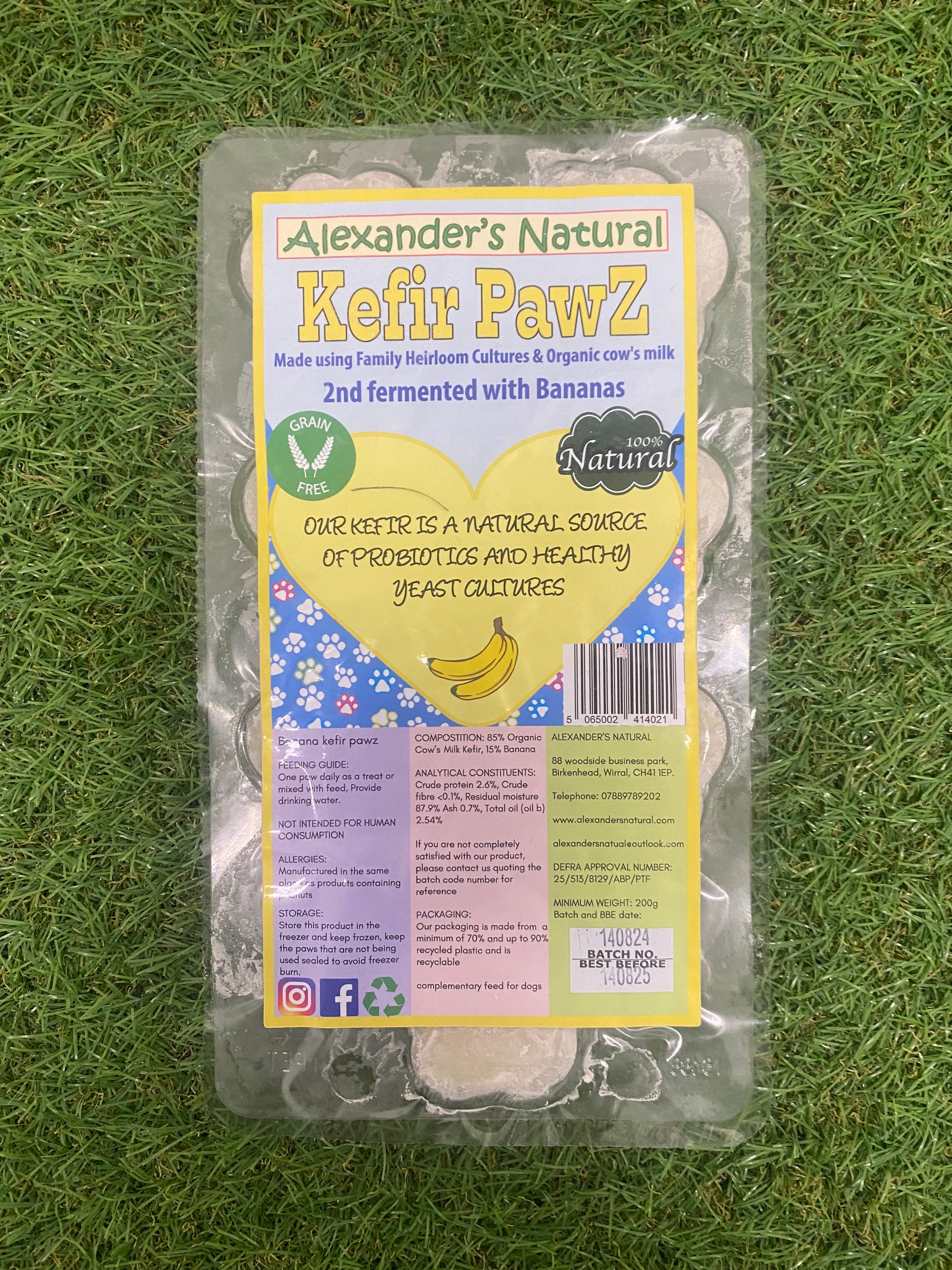 Alexander’s Banana Kefir Paws 200G