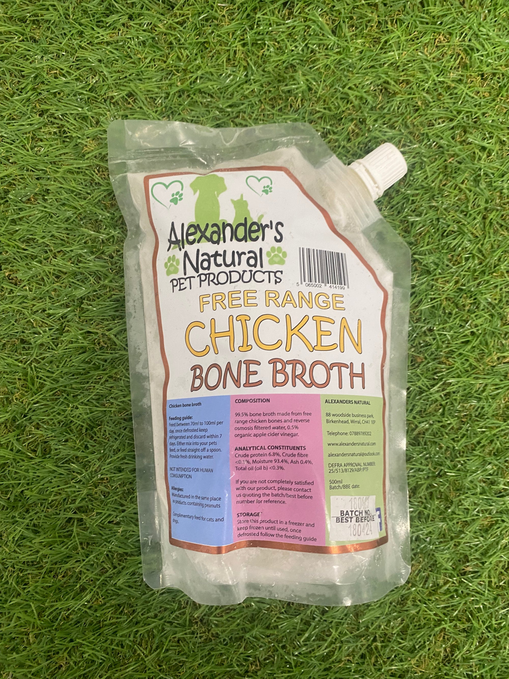 Alexanders Chicken Bone Broth Pouch 500ml