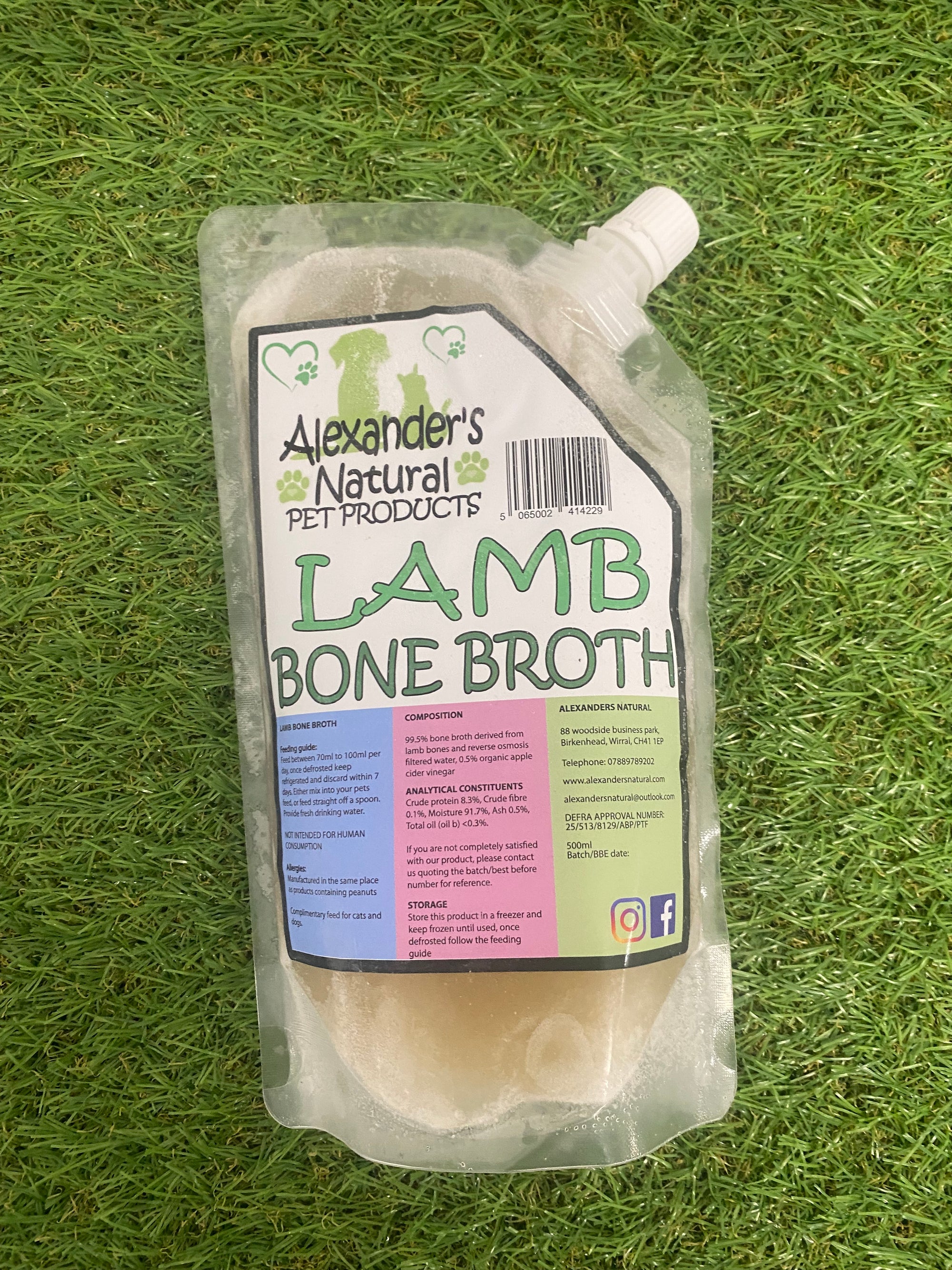 Alexanders Lamb Bone Broth Pouch 500ml