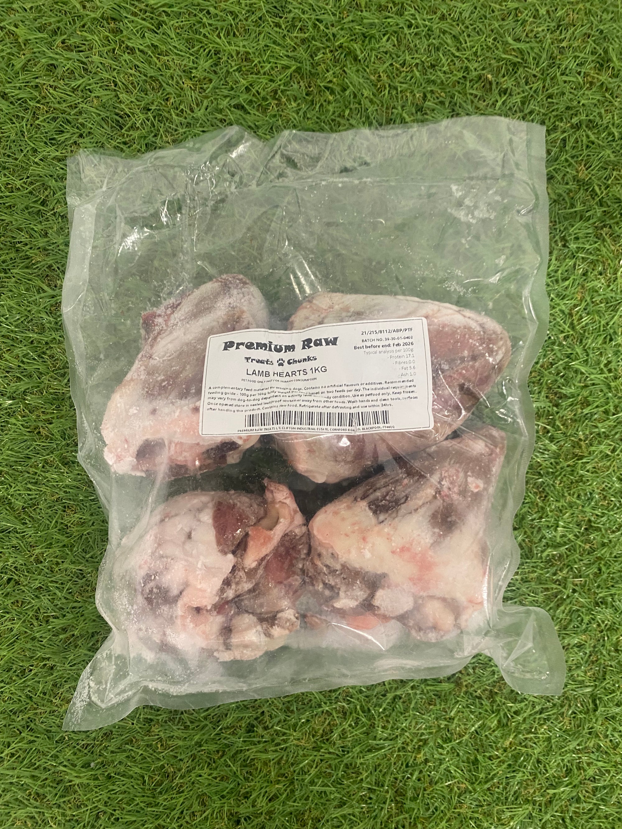Premium Raw Lamb Heart 1KG