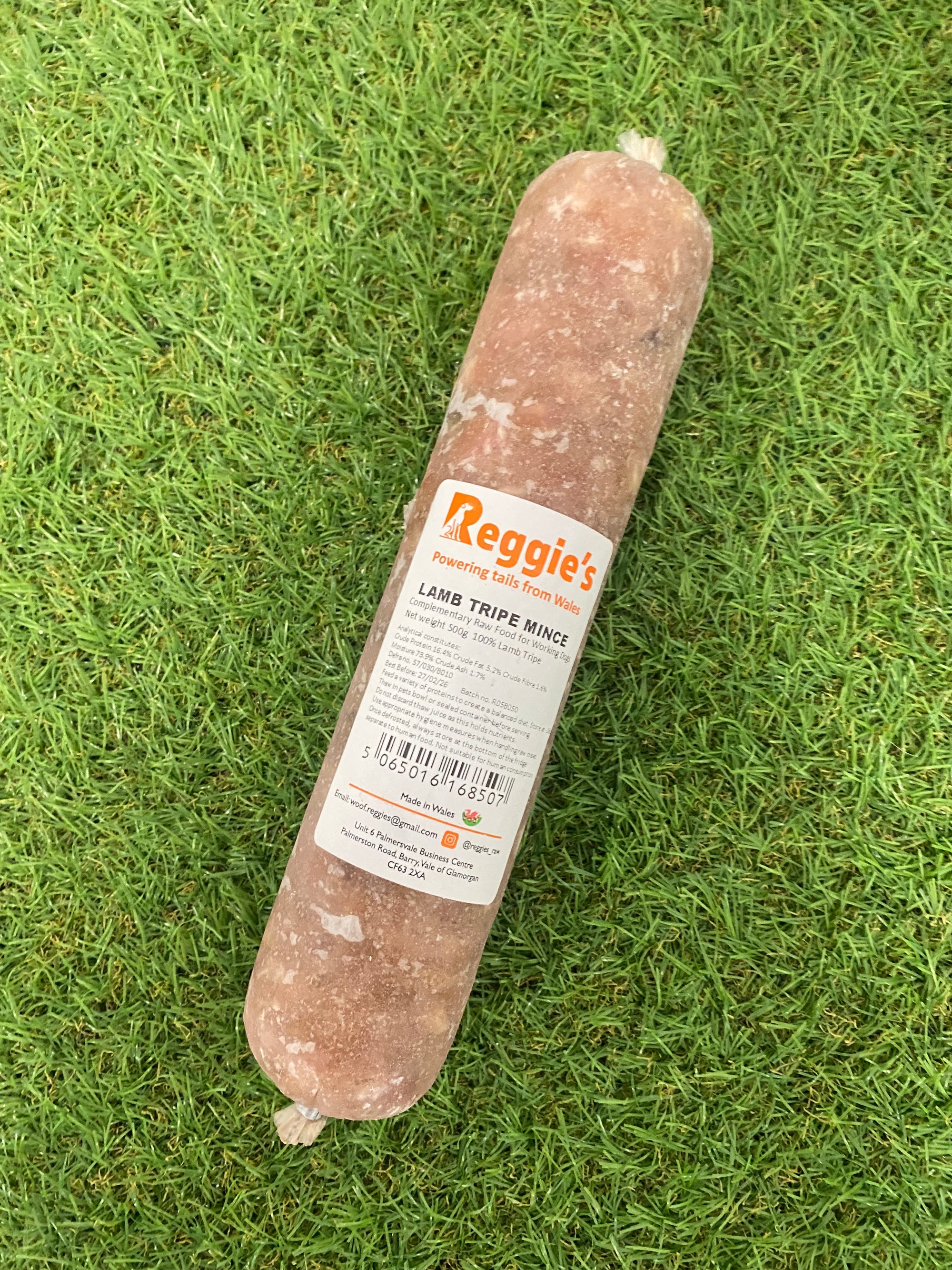 Reggies Lamb Tripe Mince 500G