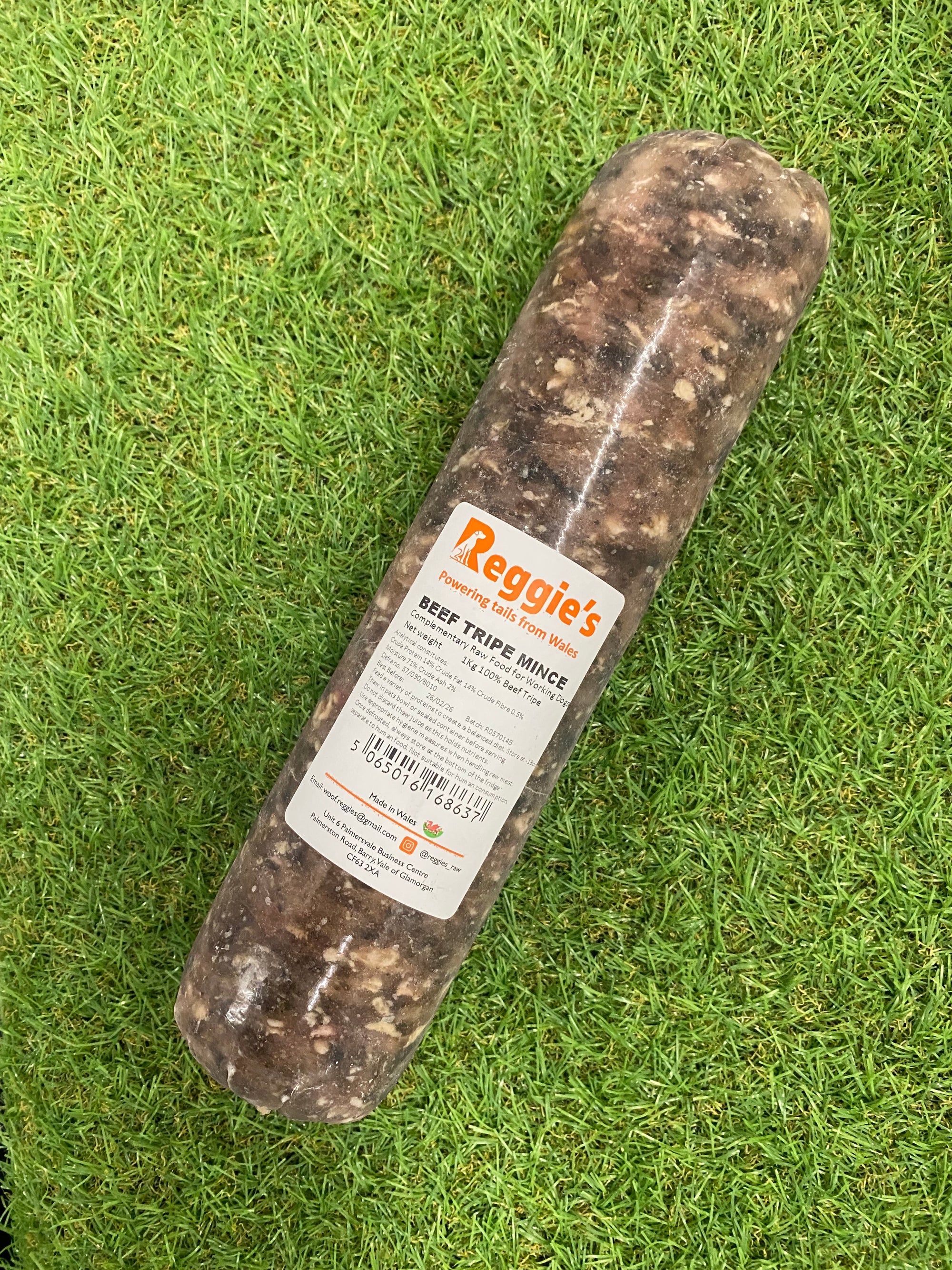 Reggies Mince - Beef Tripe 1KG