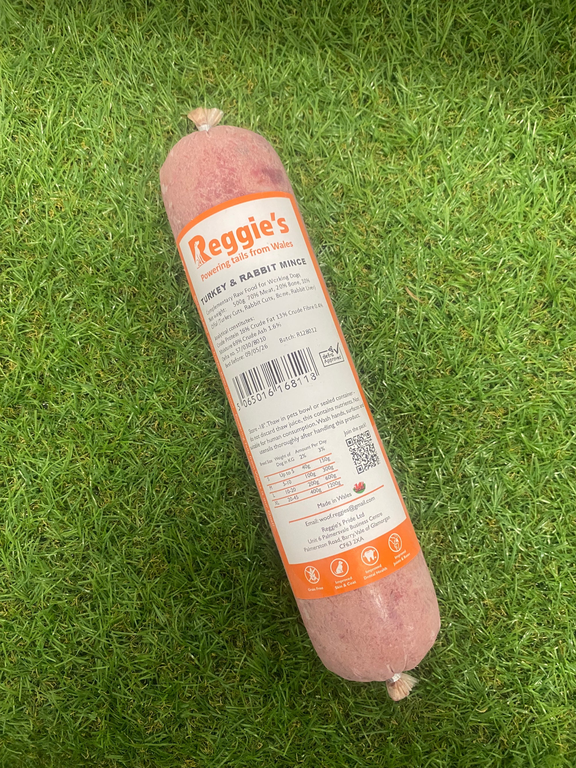 Reggies Mince - Turkey & Rabbit 500g