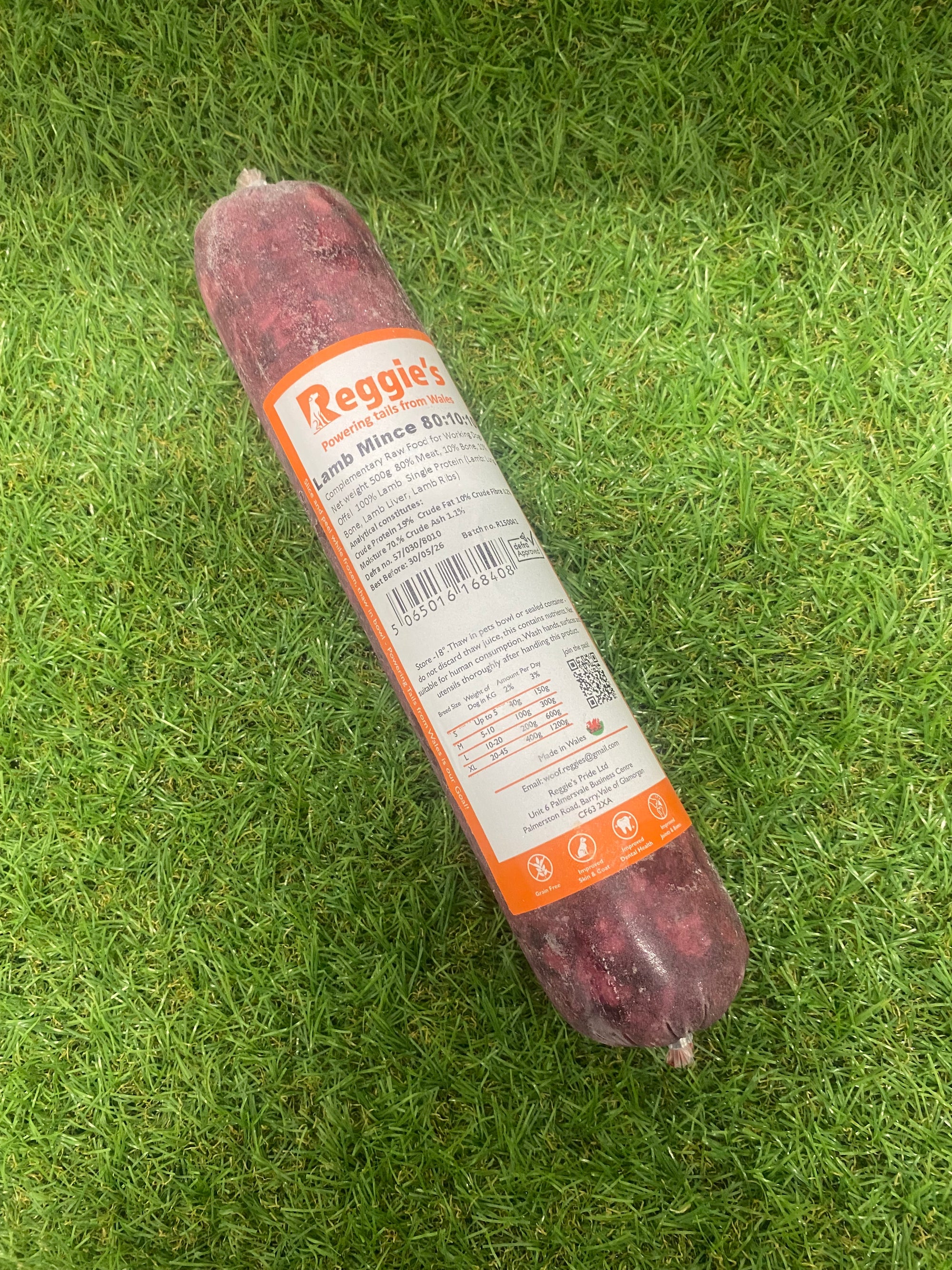 Reggies Mince - Lamb Complete 500g