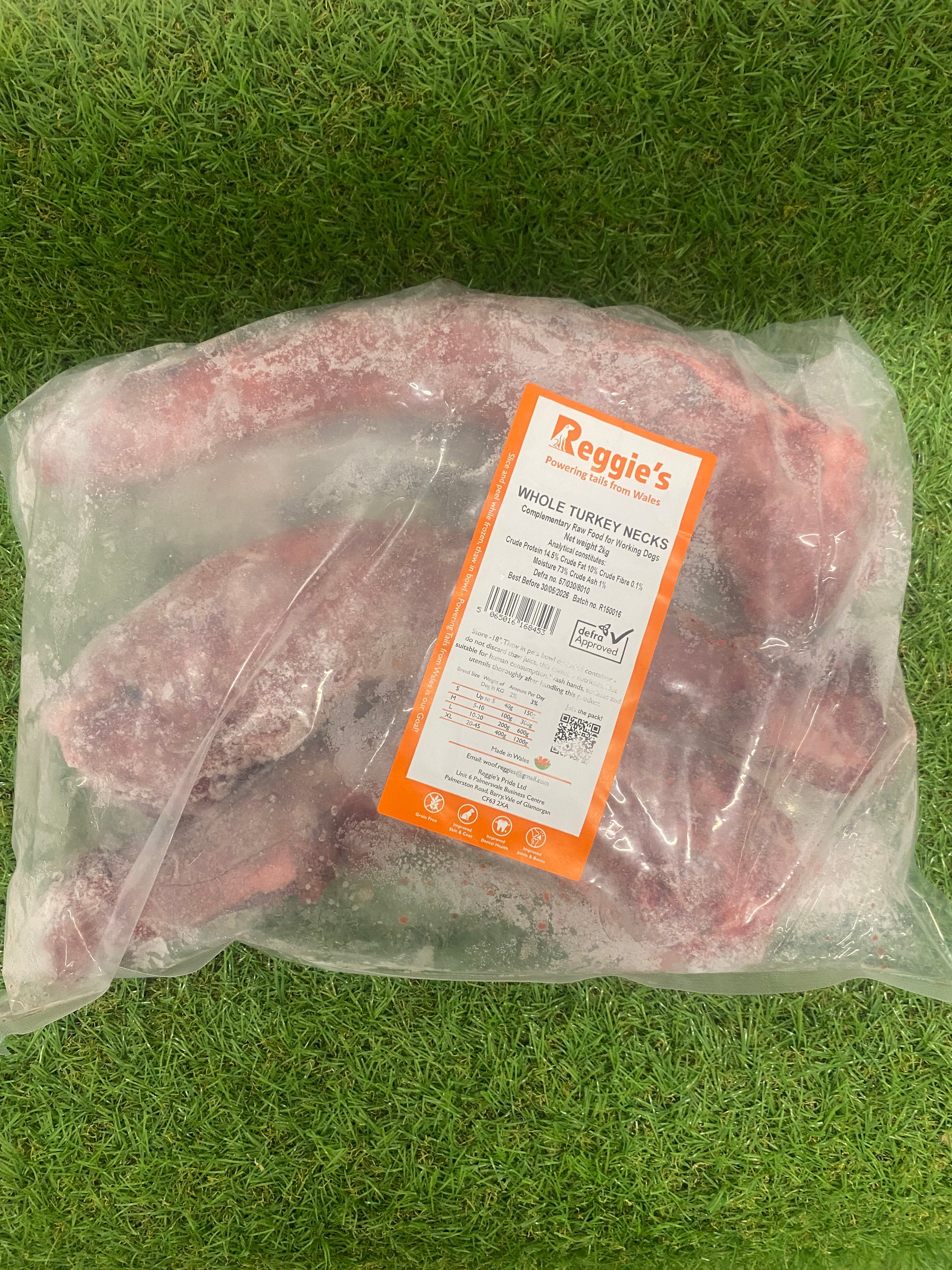 Reggies Whole Turkey Necks 2KG