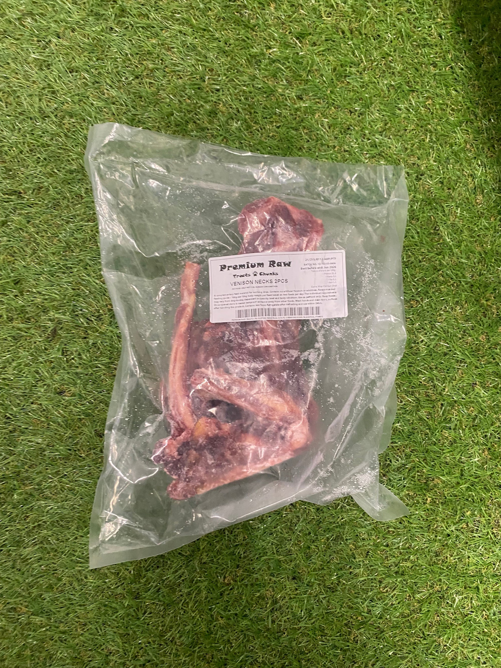 Premium Raw Venison Necks