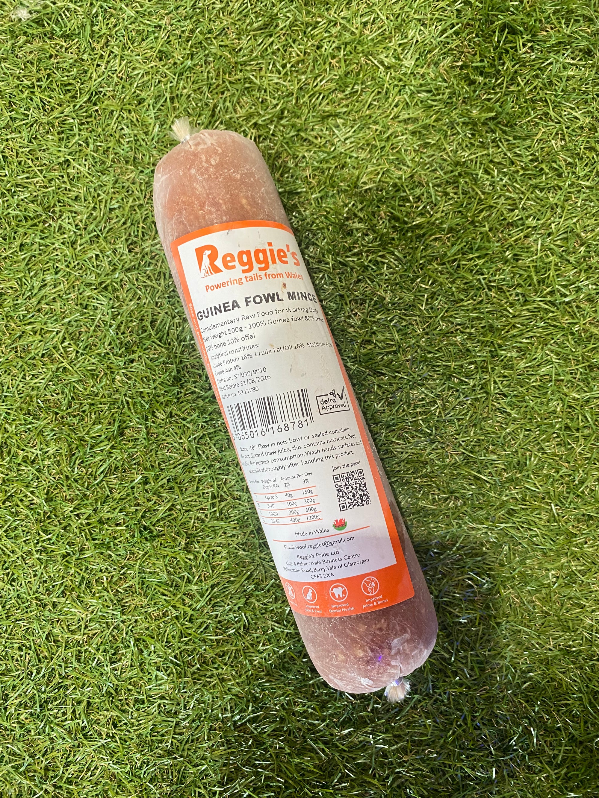 Reggies Guinea Fowl Mince Complete 500g