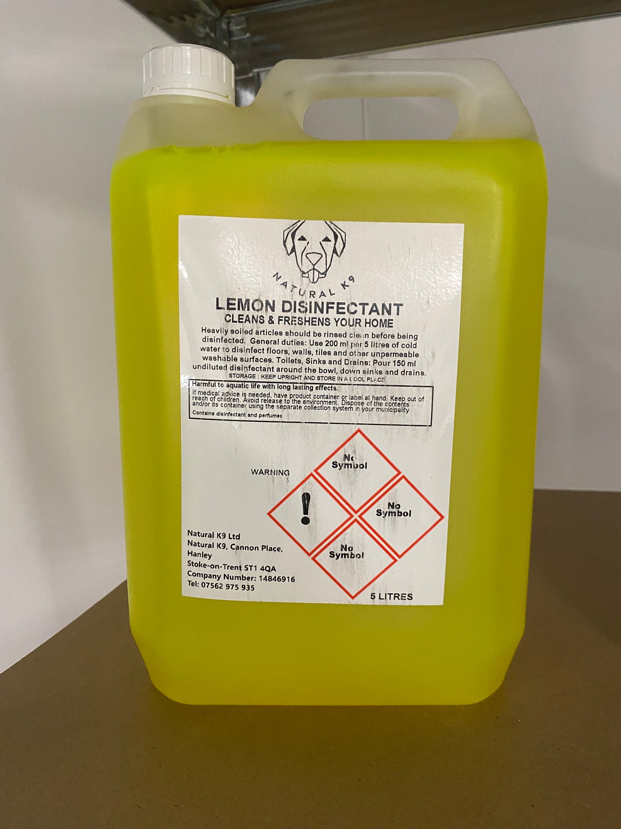 Natural K9 - Lemon Disinfectant 5L