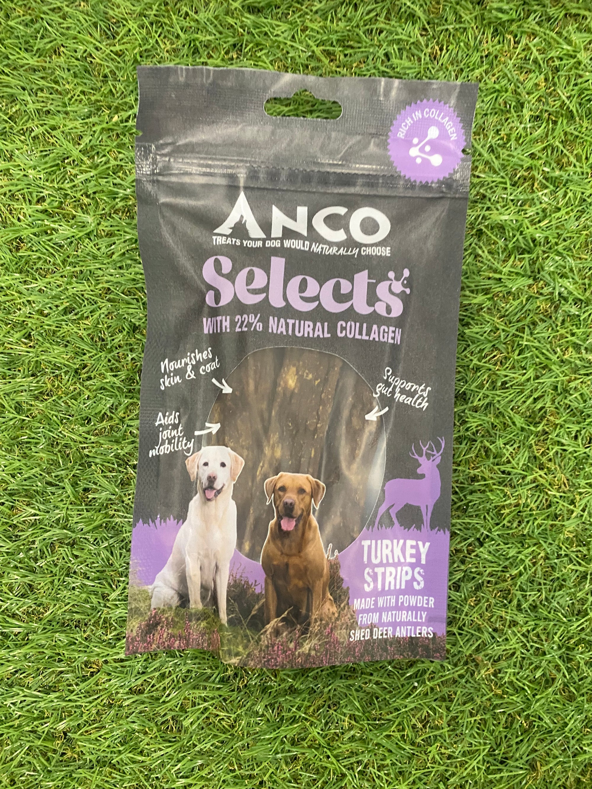 Anco Selects Turkey Strips with Collagen 85g