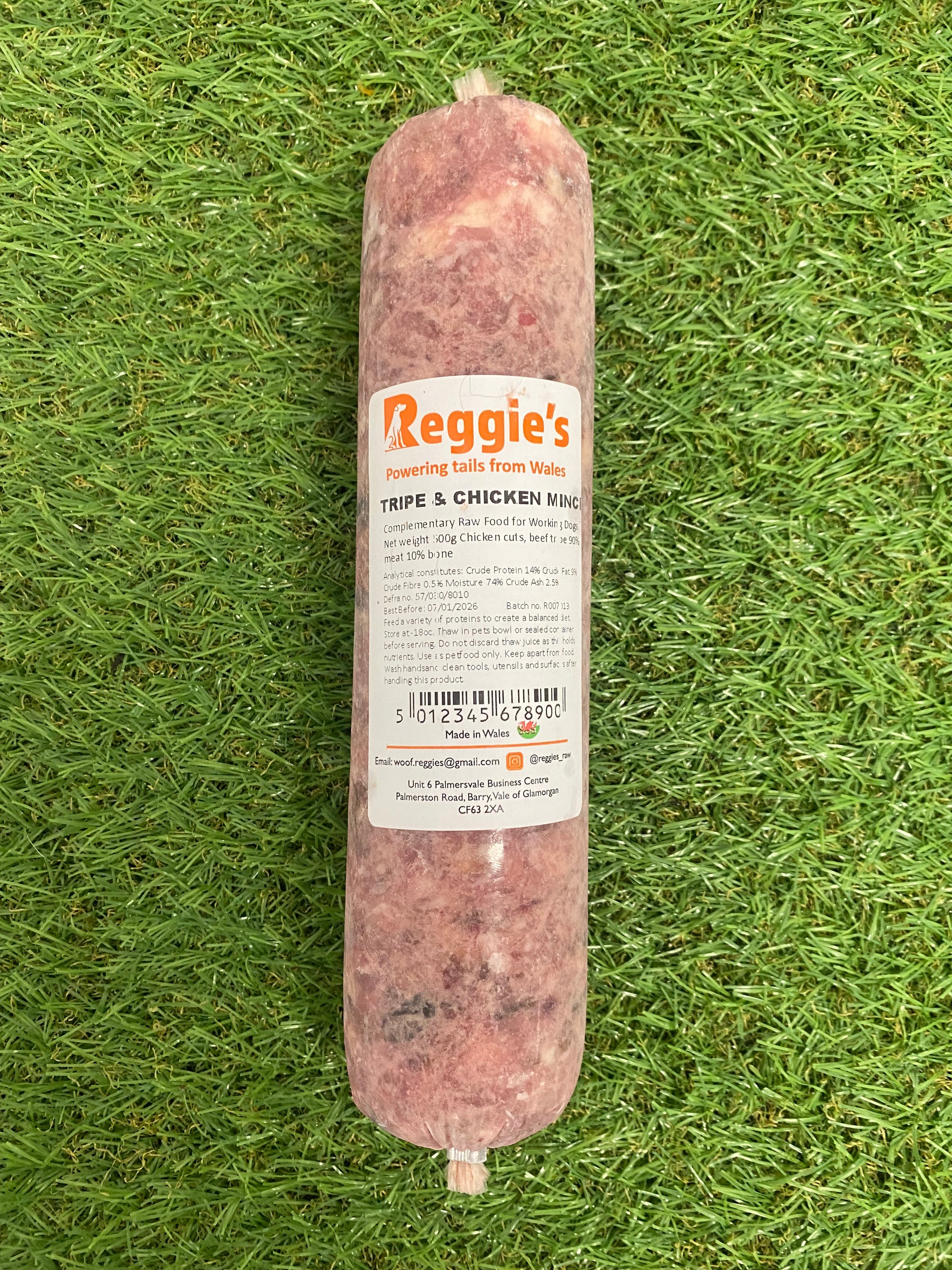 Reggies Mince - Beef Tripe & Chicken 500g