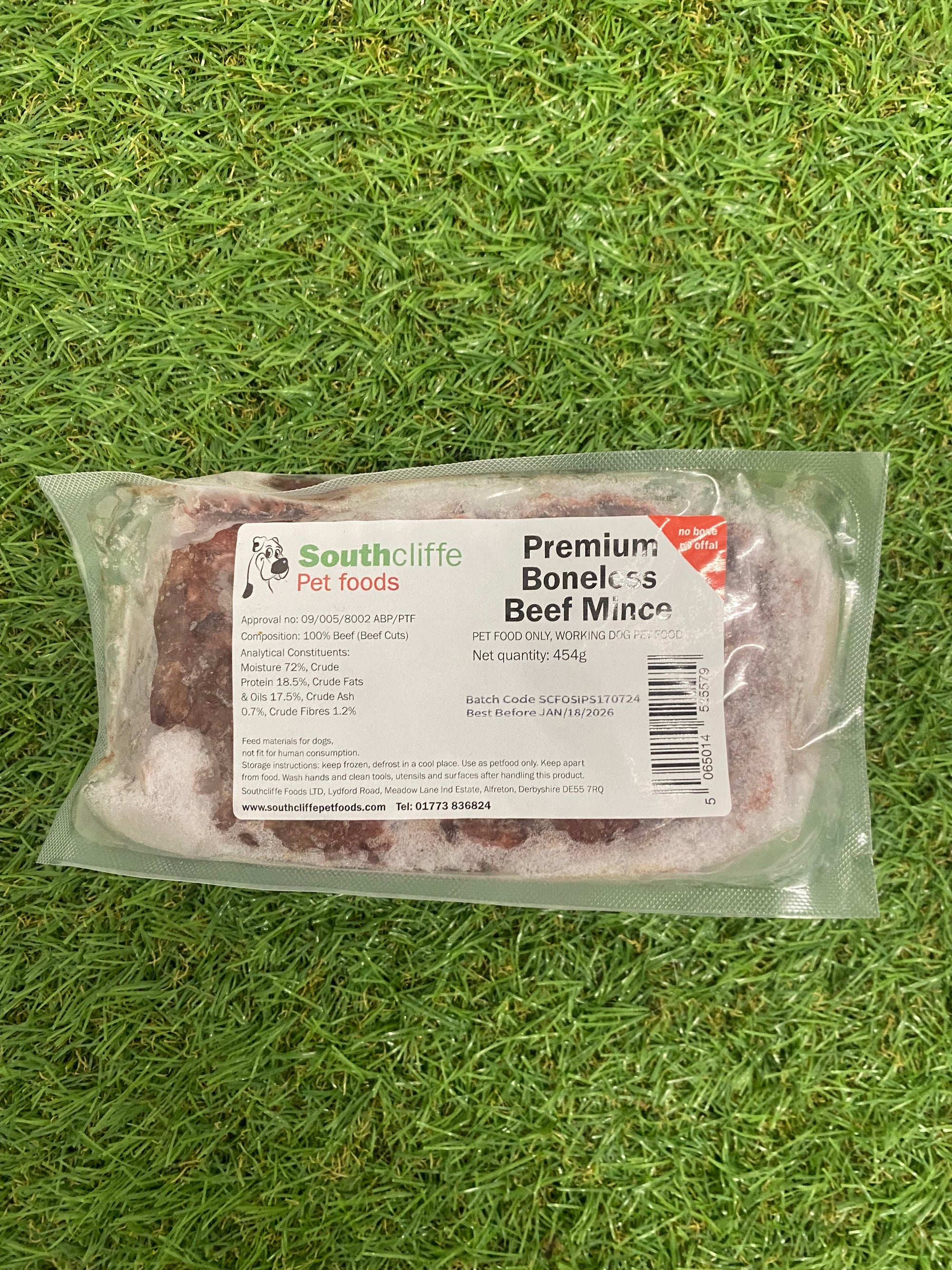 Southcliffe Premium Boneless Beef Mince 454g