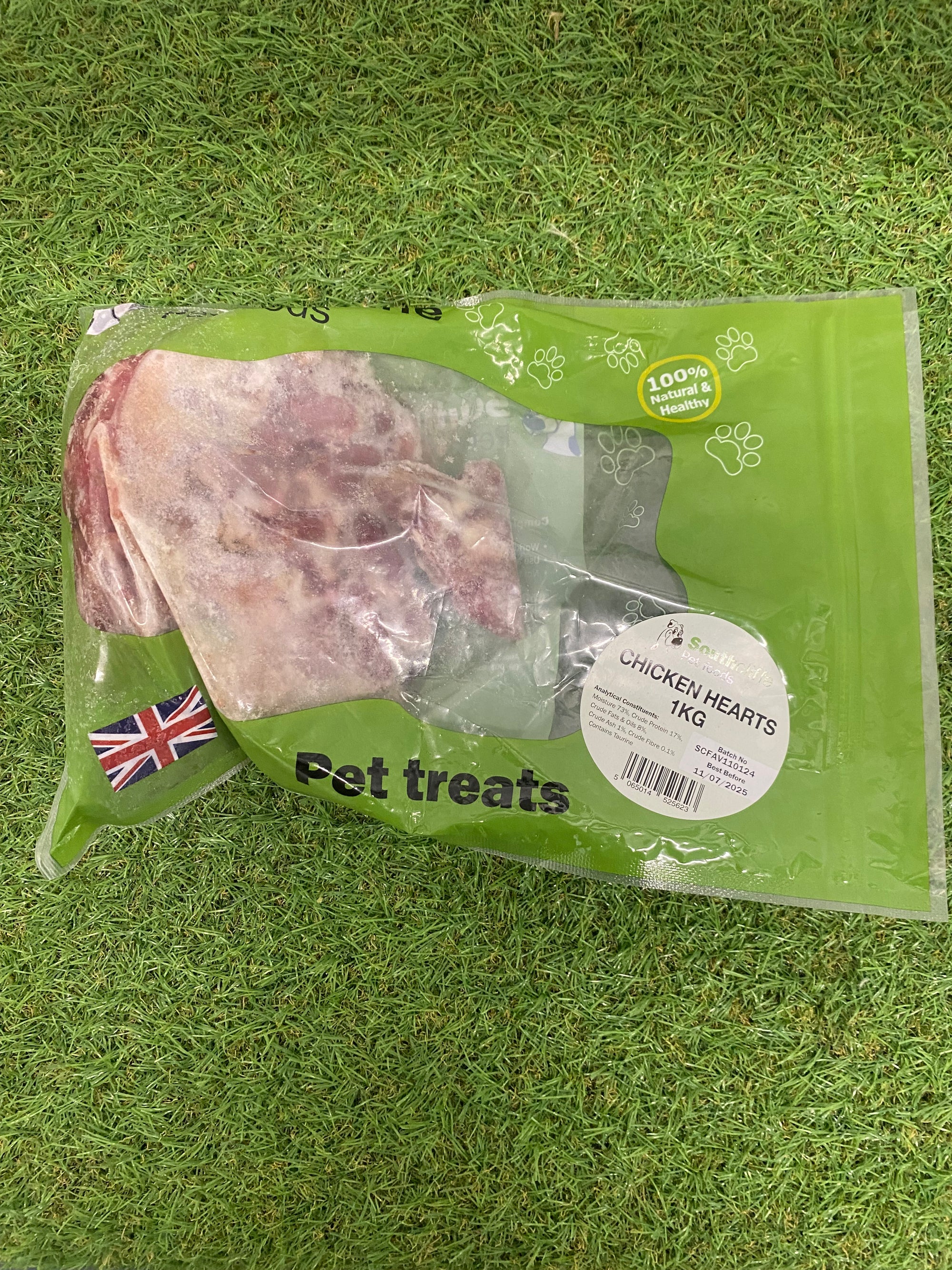 SouthCliffe Chicken Hearts 1kg