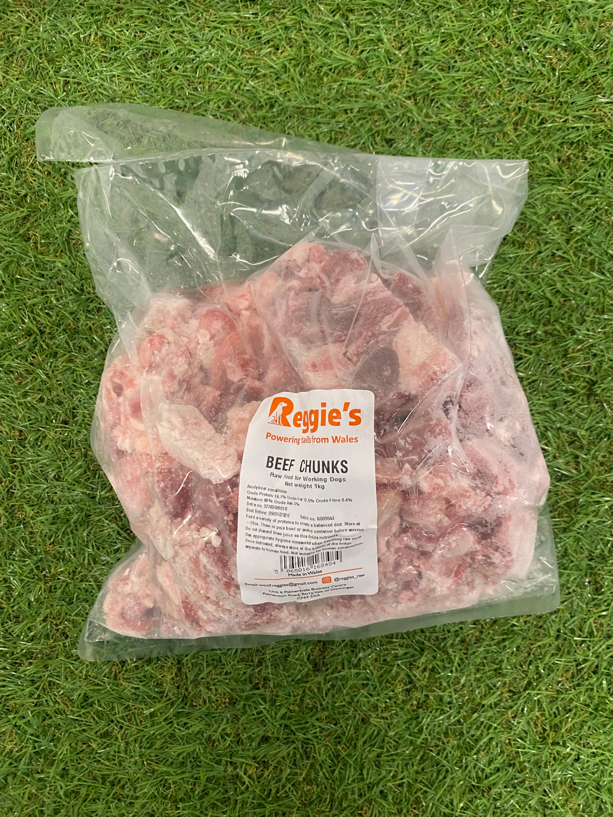 Reggies Beef Chunks 1KG