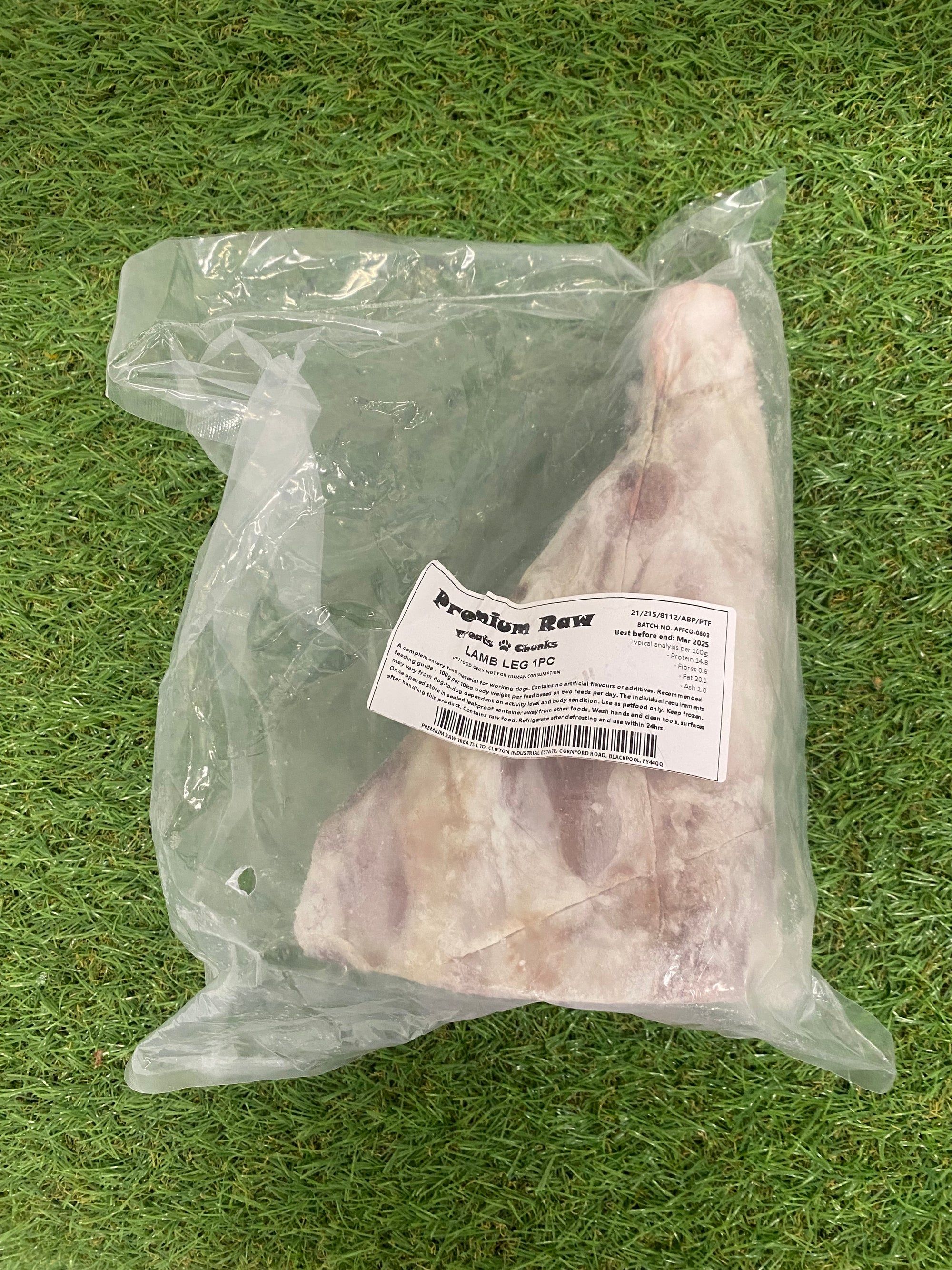 Premium Raw Whole Lamb Leg