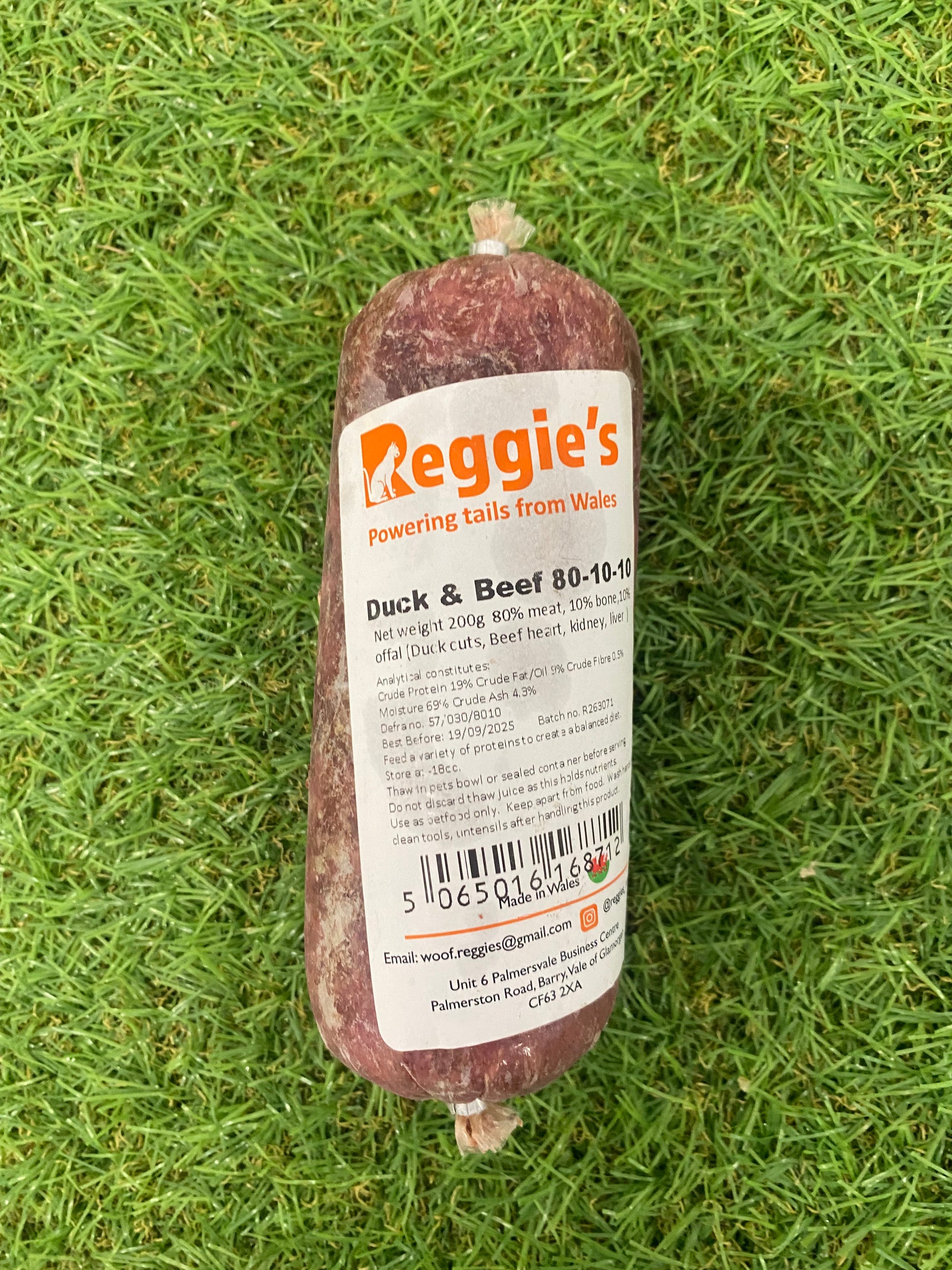 Reggies Cat Raw - Duck & Beef 200g