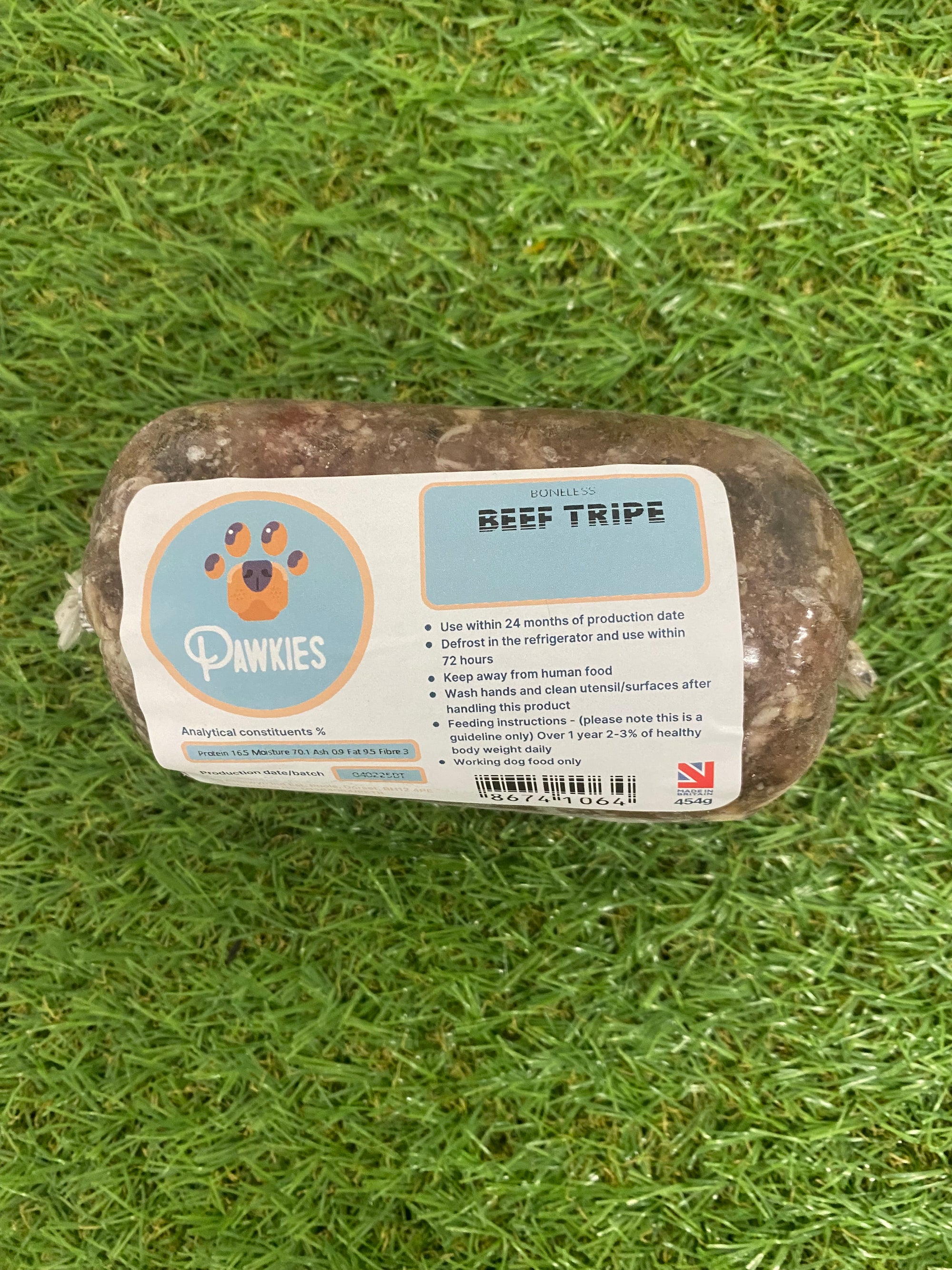 Pawkies Beef Tripe 454g