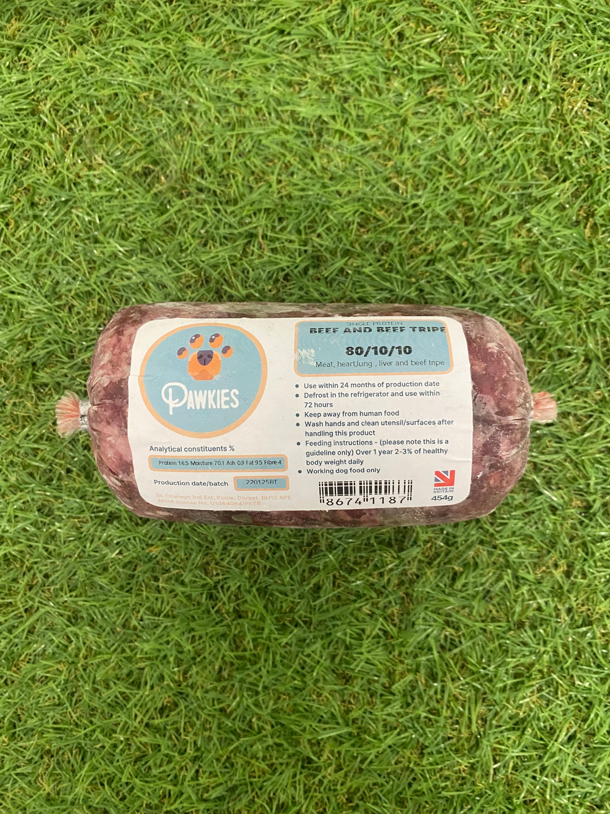 Pawkies Beef & Tripe 454g