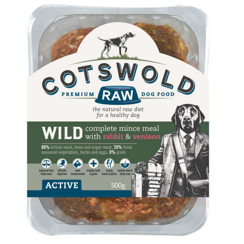 Cotswolds Raw Rabbit & Venison 80/20 Wild 500g