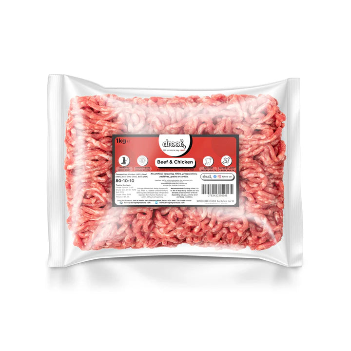 Drool Mince - Beef & Chicken 1kg