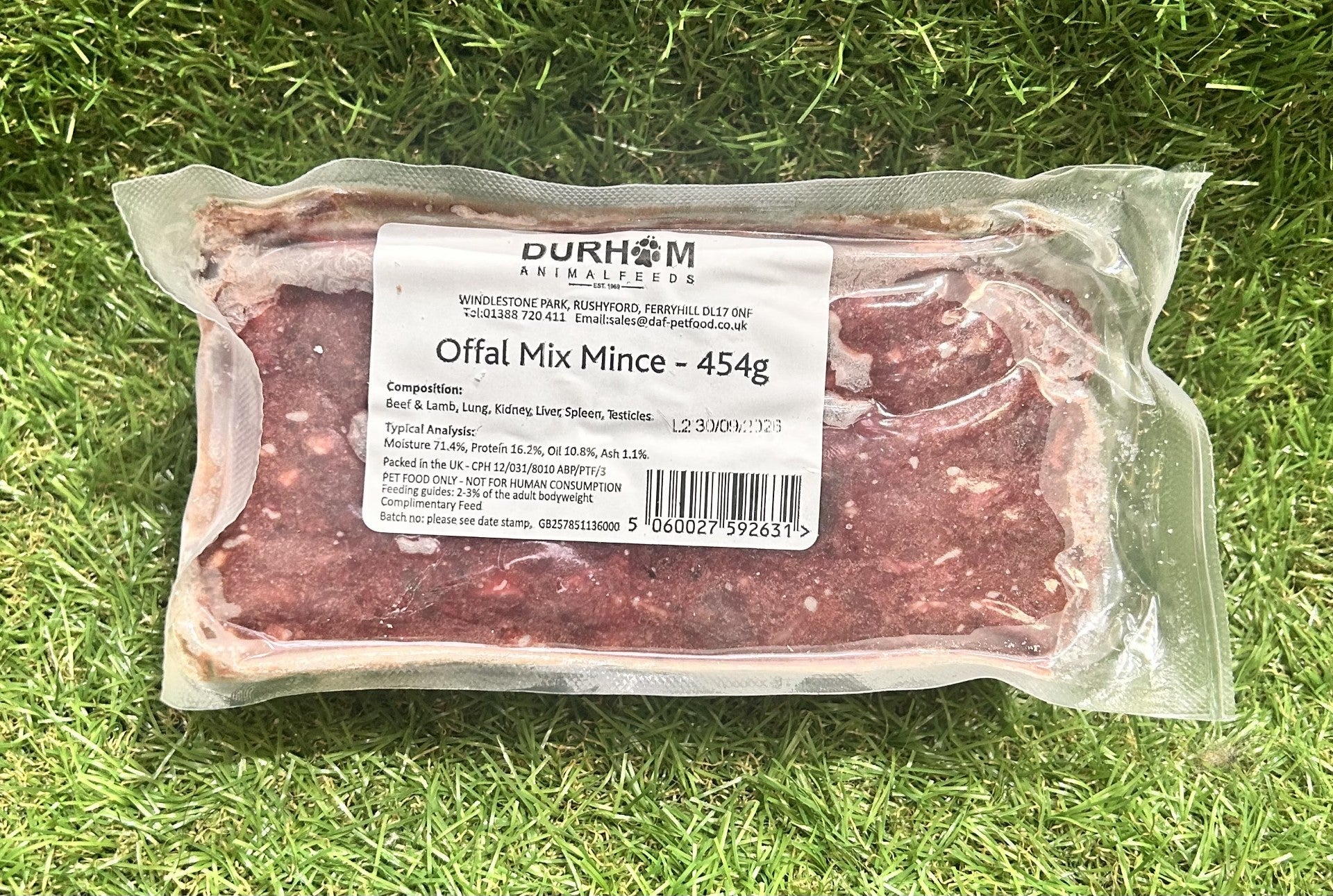 Durham Offal Mix Mince 454g