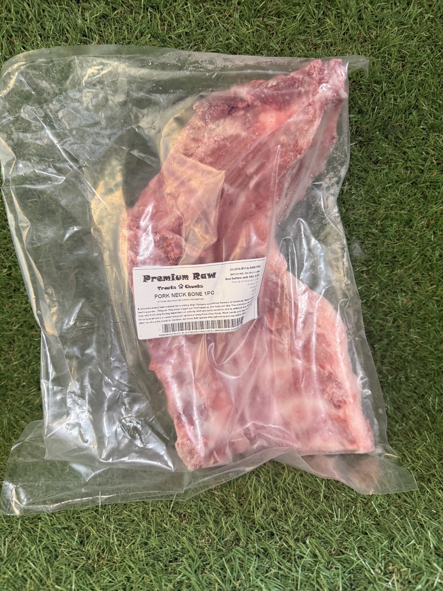 Premium Raw Pork Neck Bone