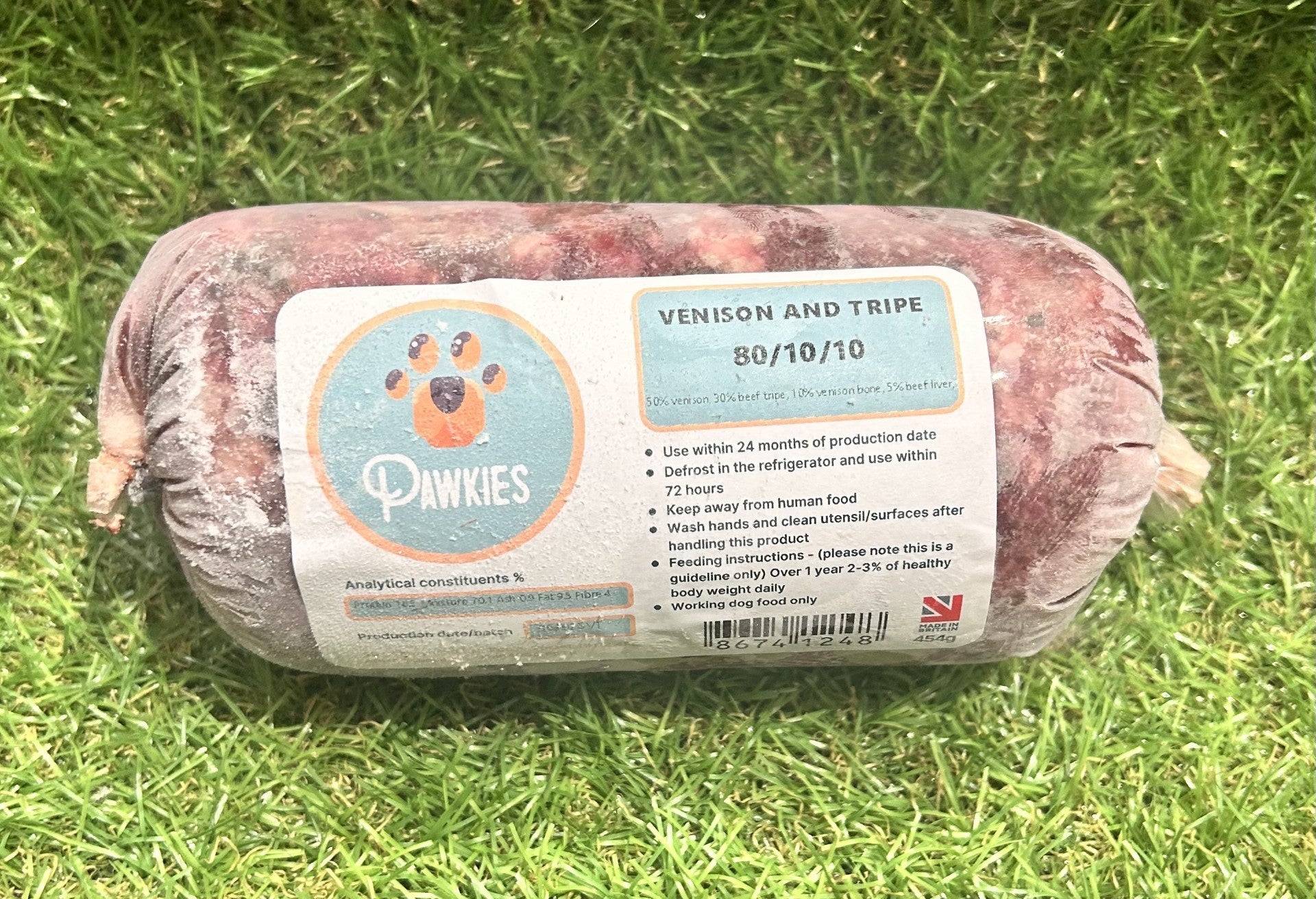 Pawkies Venison & Tripe 454g